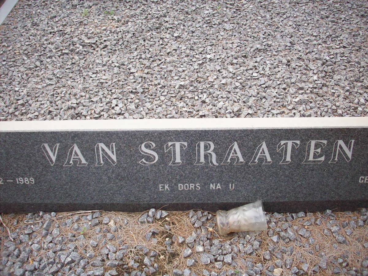 STRAATEN Petrus Francois, van 1922-1989 &amp; Amaril 1925-1996