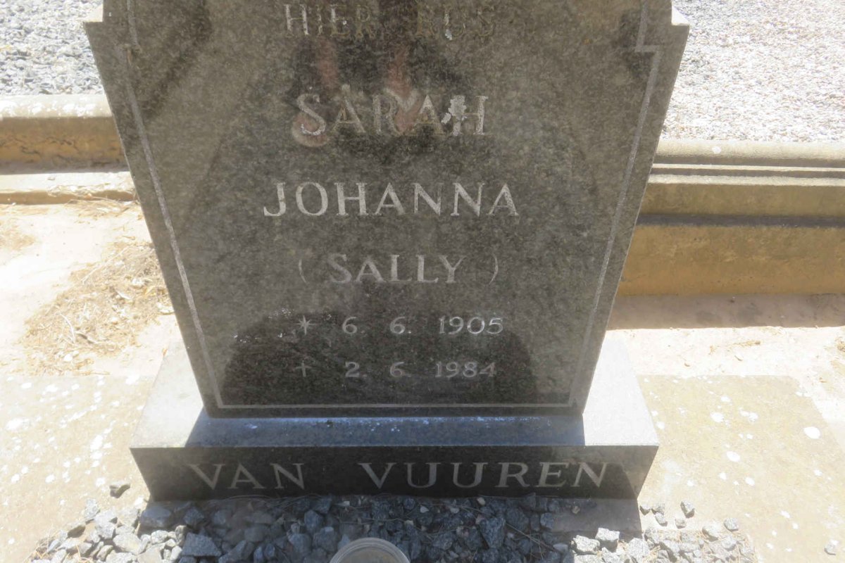 VUUREN Sarah Johanna, van 1905-1984