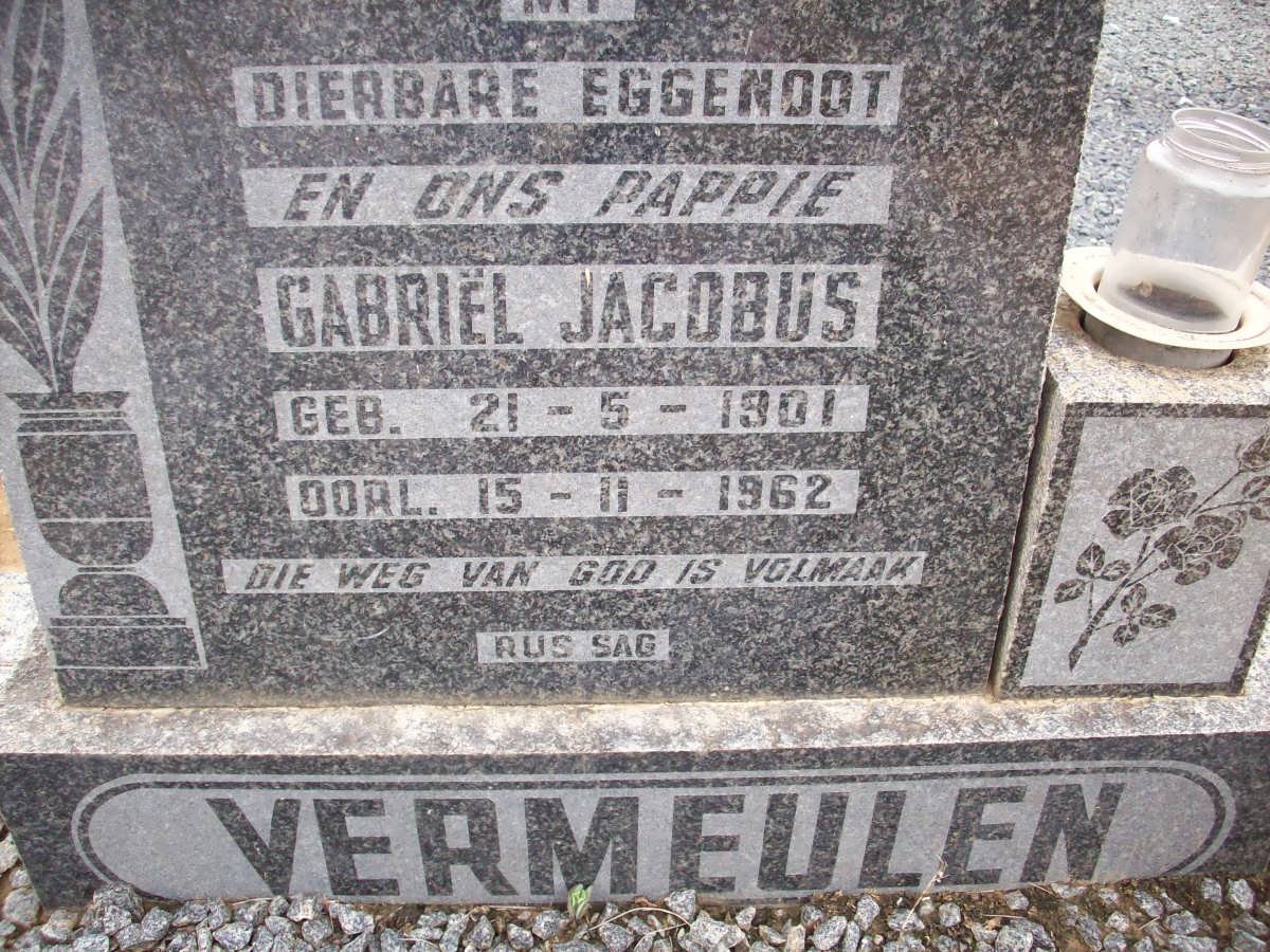 VERMEULEN Gabriel Jacobus 1901-1962