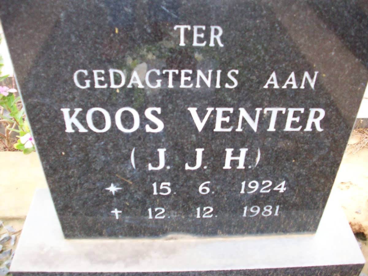 VENTER J.J.H. 1924-1981