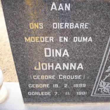 VUUREN Dina Johanna, Jansen van nee CROUSE 1899-1981
