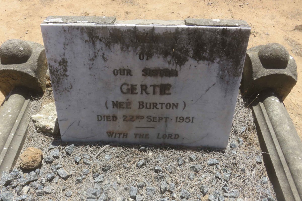 ? Gertie nee BURTON -1951