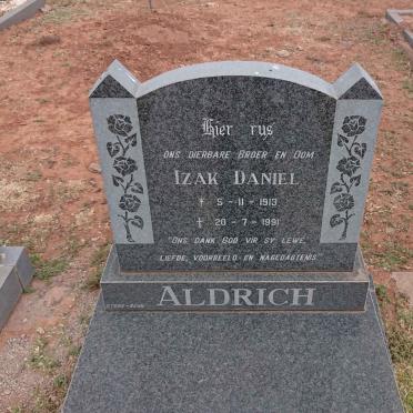 ALDRICH Izak Daniel 1913-1991