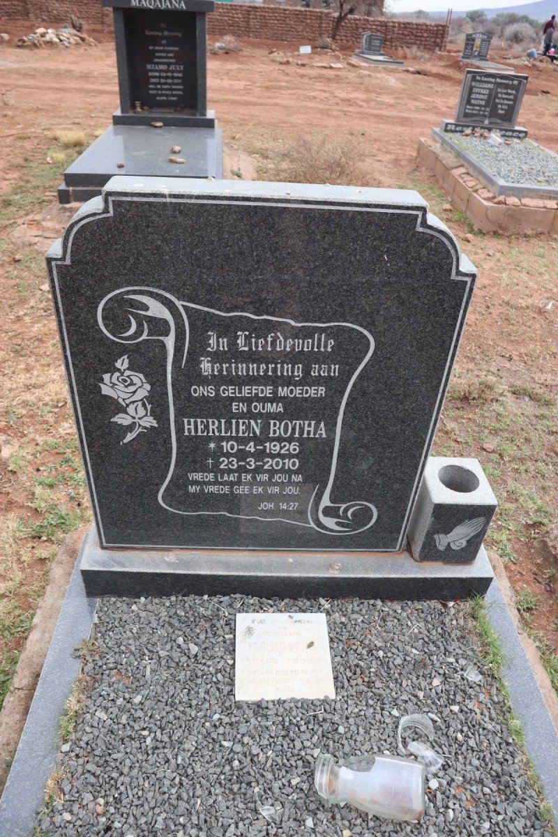 BOTHA Herlien 1926-2010