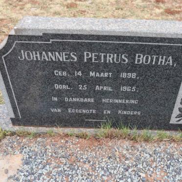BOTHA Johannes Petrus 1898-1965 & Catharina Maria GOOSEN 1899-1985_1