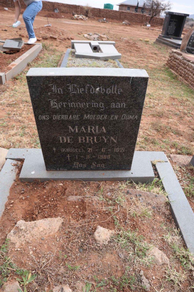 BRUYN Maria, de nee KRUGEL 1921-1988