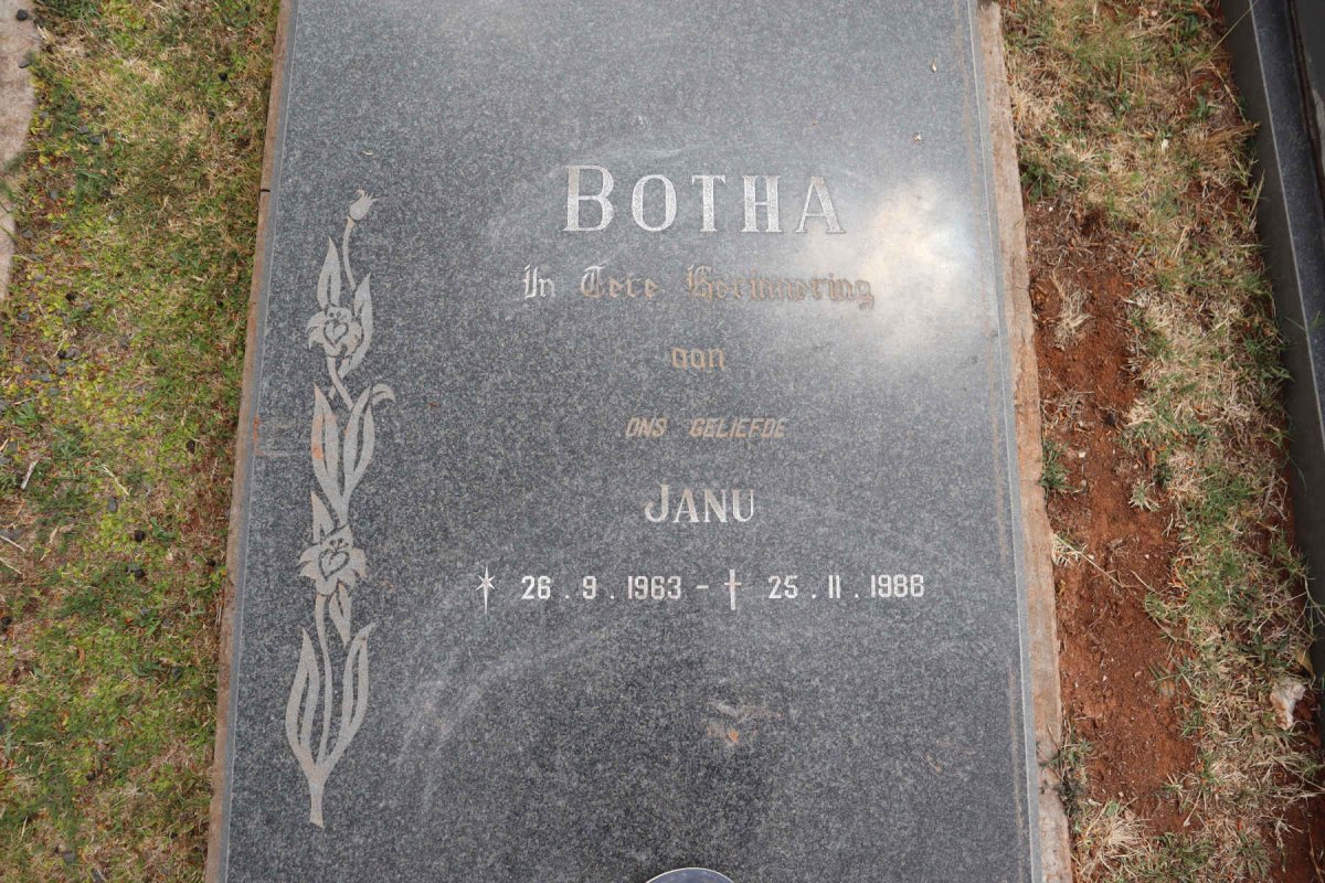 BOTHA Janu 1963-1988