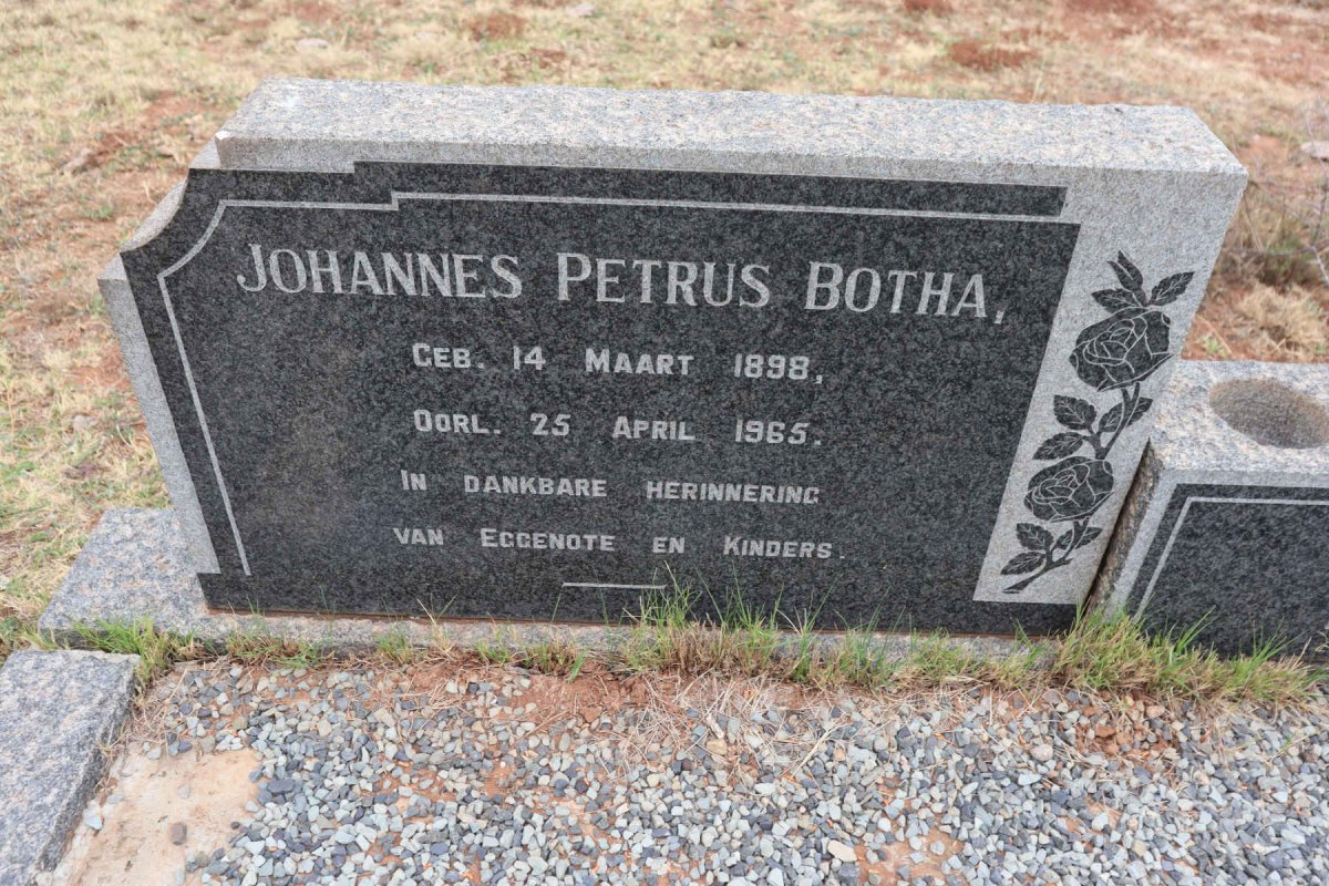BOTHA Johannes Petrus 1898-1965 & Catharina Maria GOOSEN 1899-1985_1