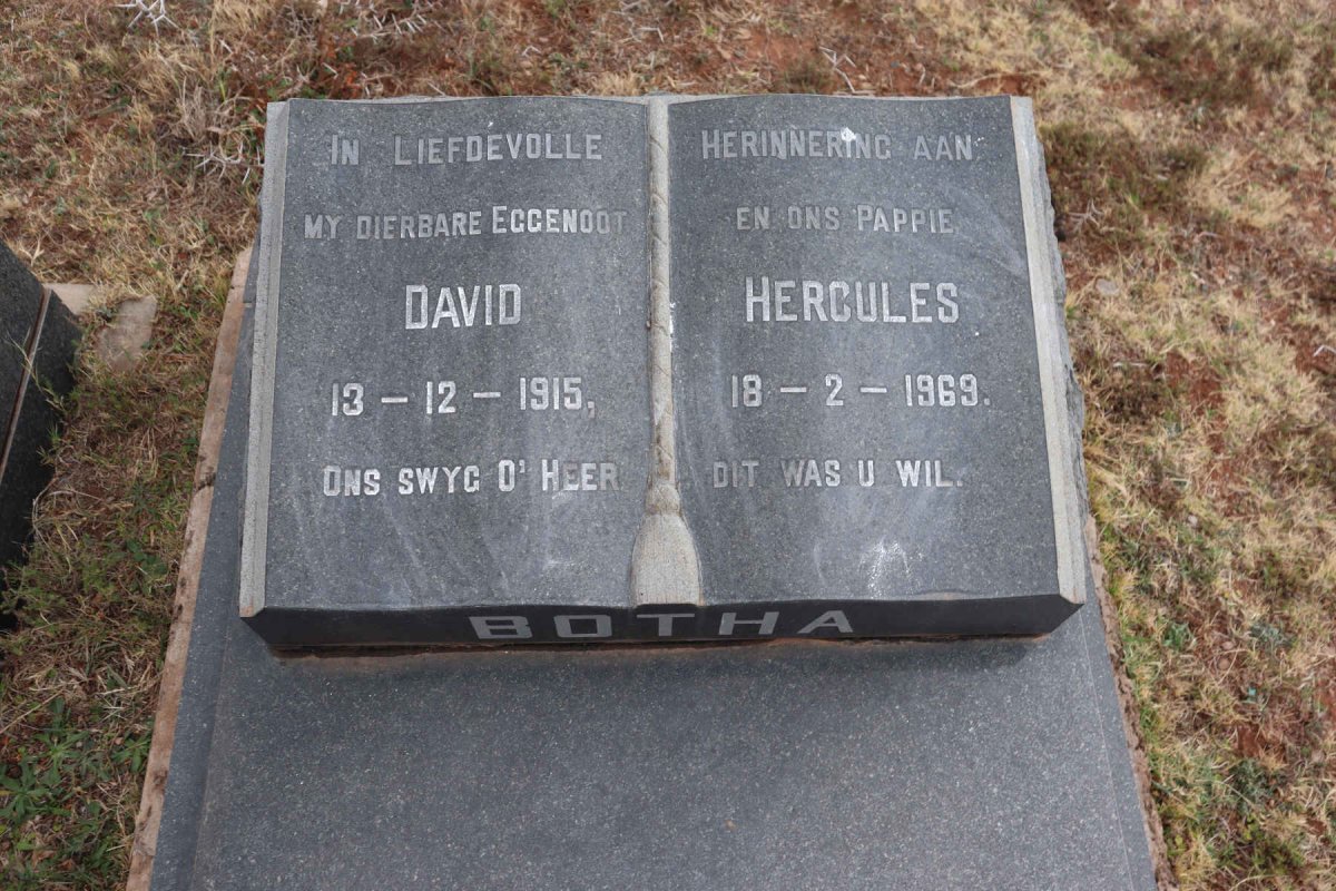 BOTHA David Hercules 1915-1969