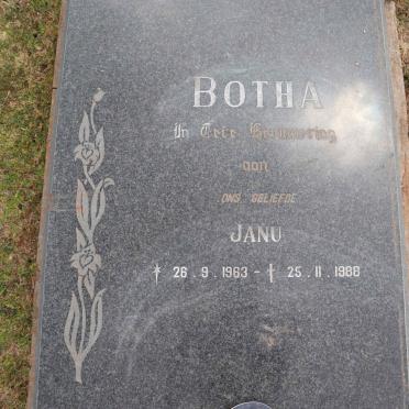 BOTHA Janu 1963-1988