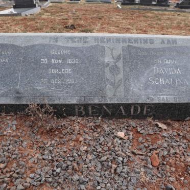 BENADE Andries Johannes 1896-1967 & Davida Schalina VAN DER MERWE 1899-1979_1