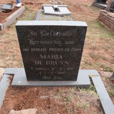BRUYN Maria, de nee KRUGEL 1921-1988
