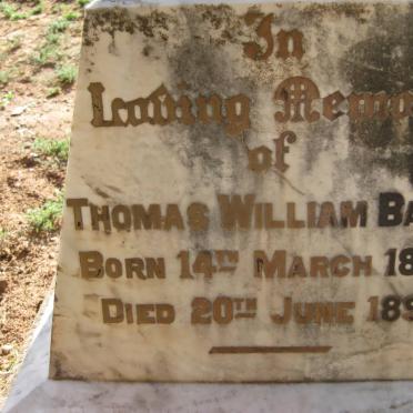 BARRS Thomas William 1875-1896