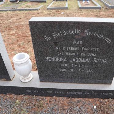 BOTHA Matthias Gysbert 1918-1985 & Hendrina Jacomina 1917-1977 :: PLESSIS Sandra, du 1948-1977_2