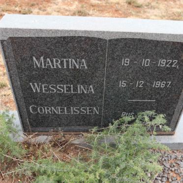 CORNELISSEN Martina Wesselina 1922-1967