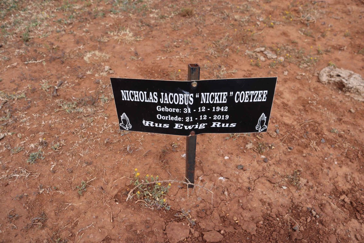 COETZEE Nicholas Jacobus 1942-2019
