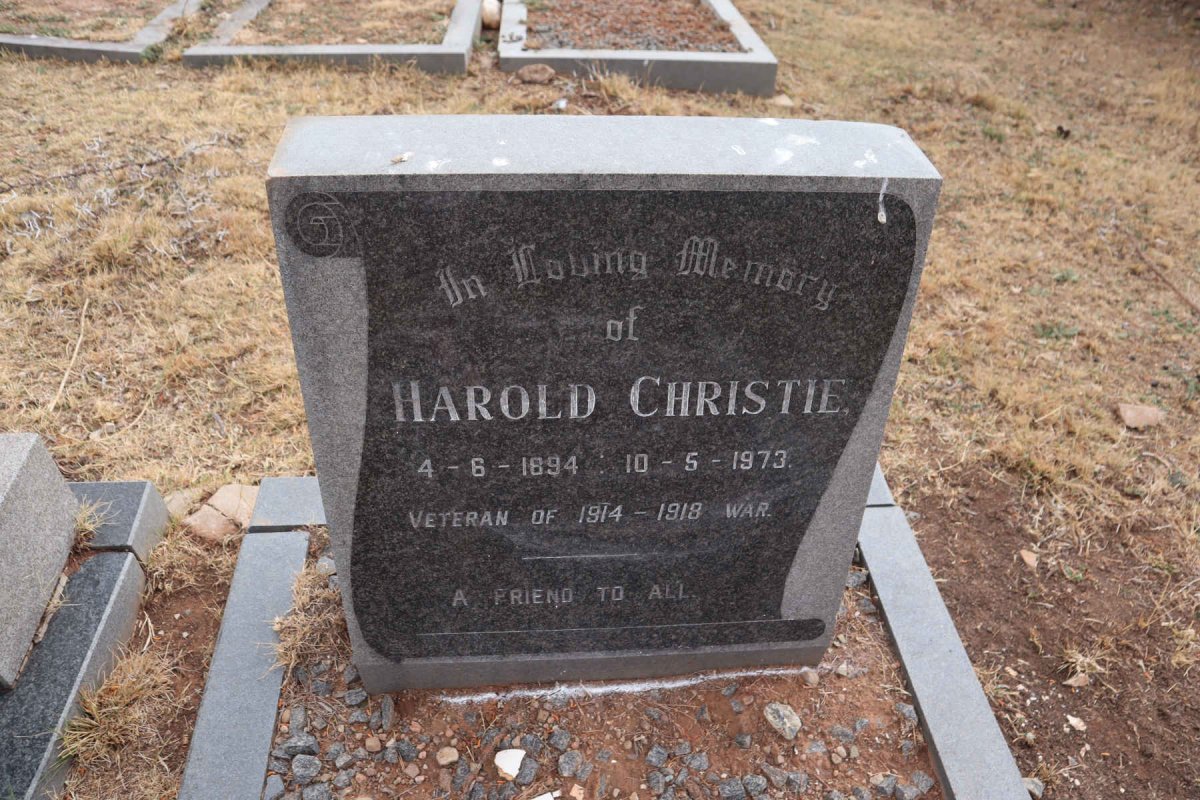 CHRISTIE Harold 1894-1973
