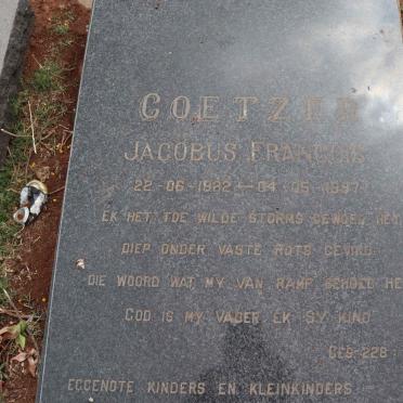 COETZER Jacobus Francois 1922-1997 & Auguste Louise BOTHA 1926-2012_1