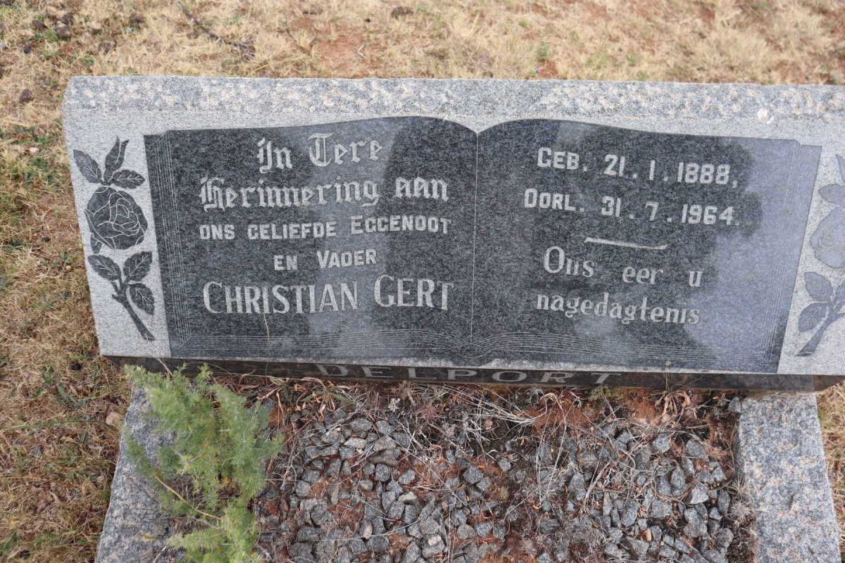DELPORT Christian Gert 1888-1964