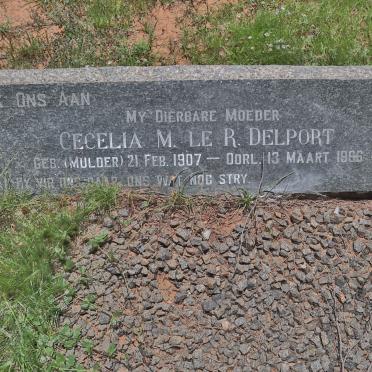 DELPORT Karel J. 1902-1962 &amp; Cecelia M. le R. MULDER 1907-1966 _2