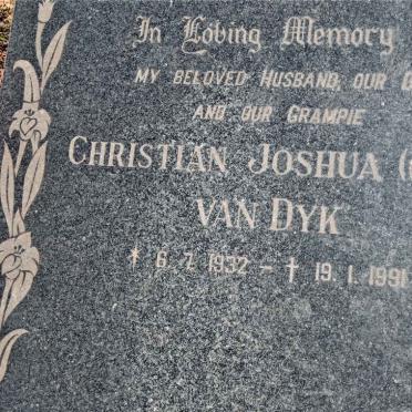 DYK Christian Joshua, van 1932-1991