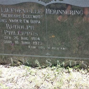 ERASMUS Rudolph Phillippus 1914-1973
