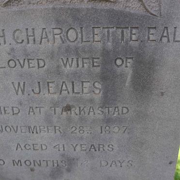 EALES William James 1859-1931 &amp; ?eth Charolette -1897