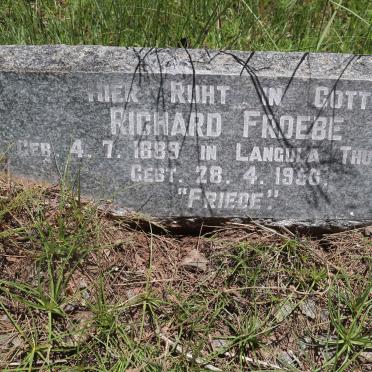FROEBE Richard 1889-1956