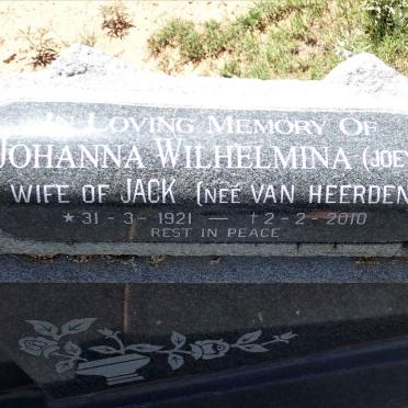 FILMER John William 1915-1971 &amp; Johanna Wilhelmina VAN HEERDEN 1921-2010