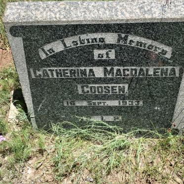 GOOSEN Catherina Magdalena -1933