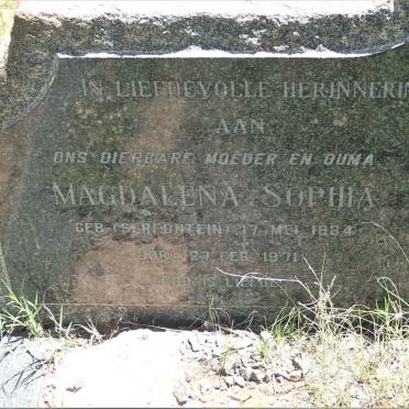 GOOSEN Gabriel Johannes de Villiers 1878-1952 &amp; Magdalena Sophia SERFONTEIN 1884-1971