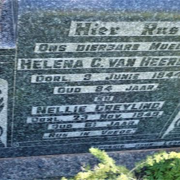 HEERDEN Helena C., van -1944 :: GREYLING Nellie -1949