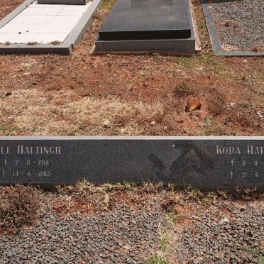 HATTINGH Bill 1914-1983 & Koba 1919-1996