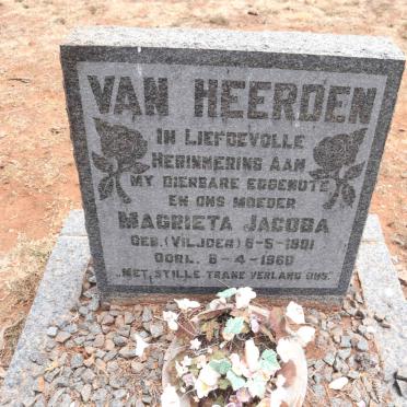 HEERDEN Magrieta Jacoba, van nee VILJOEN 1901-1960