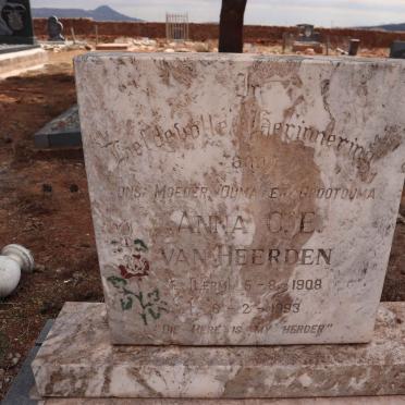 HEERDEN Anna C.E., van nee LERM 1908-1993