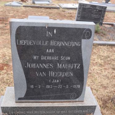 HEERDEN Johannes Mauritz, van 1913-1970