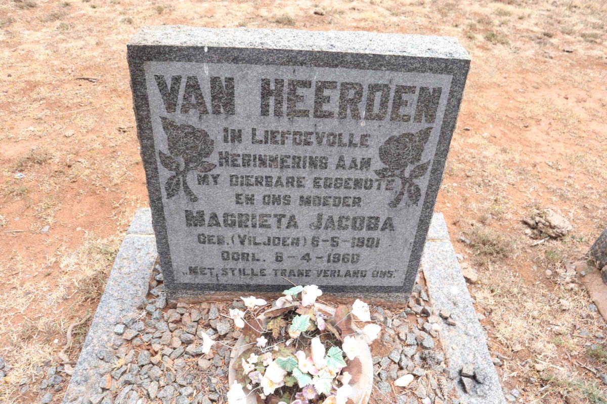 HEERDEN Magrieta Jacoba, van nee VILJOEN 1901-1960