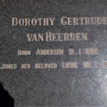 HEERDEN Gottlieb Christian, van 1894-1934 &amp; Dorothy Gertrude ANDERSON 1900-1982 _2