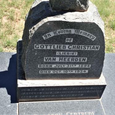 HEERDEN Gottlieb Christian, van 1894-1934 &amp; Dorothy Gertrude ANDERSON 1900-1982 _1