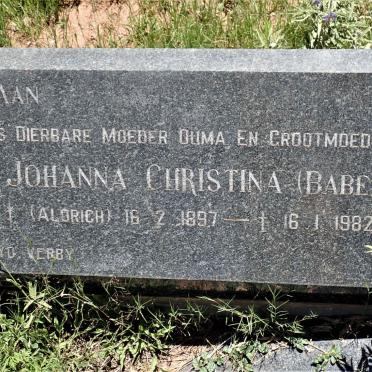 HEERDEN Barend Jacobus, van 1895-1970 &amp; Johanna Christina ALDRICH 1897-1982