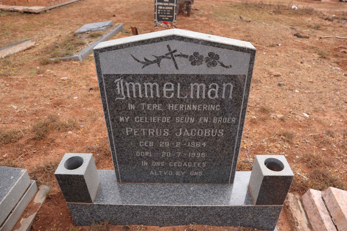IMMELMAN Petrus Jacobus 1964-1996