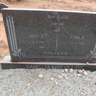 JAARSVELDT Chris B., van 1931-1986 & Lena R. 1935-