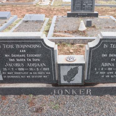 JONKER Jacobus Adriaan 1906-1969 & Adina Gezina 1911-1994