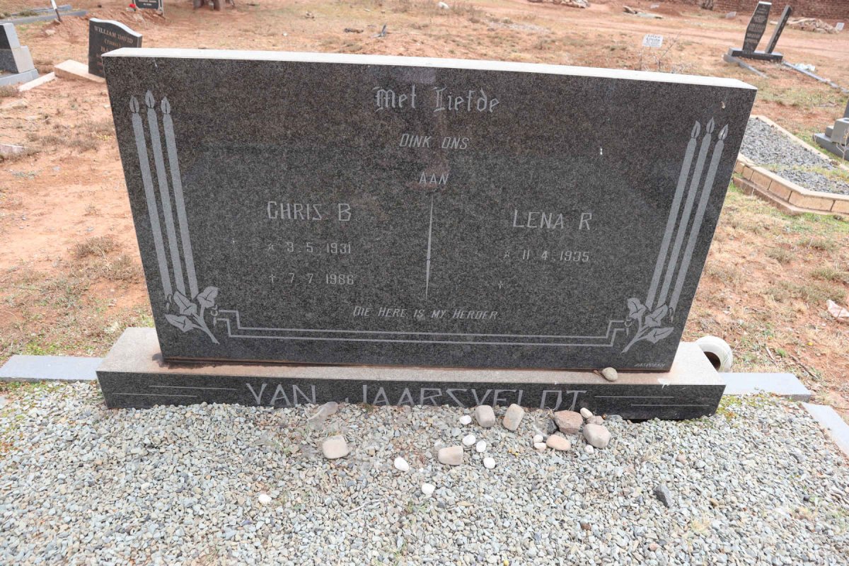JAARSVELDT Chris B., van 1931-1986 & Lena R. 1935-