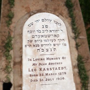 KARSTAEDT Leo 1879-1920