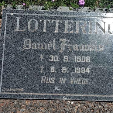 LOTTERING Daniel Francois 1906-1994