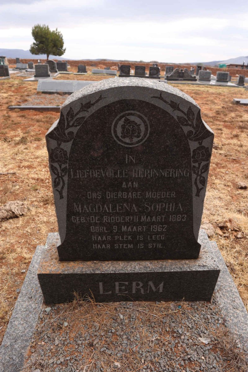LERM Magdalena Sophia nee DE RIDDER 1883-1962