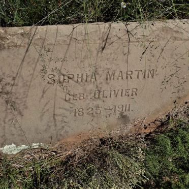 MARTIN Sophia nee OLIVIER 1825-1911