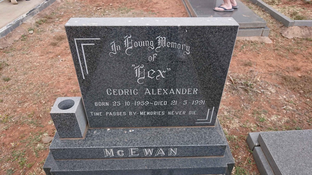 MCEWAN Cedric Alexander 1959-1991