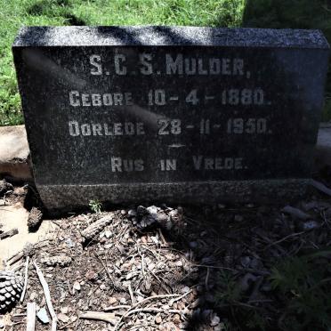 MULDER S.C.S. 1880-1950